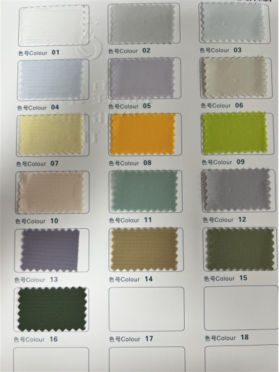 GZ-SH SH-L6434# Ingredients: 100% Polyester Width: 145cm Weight: 74g/㎡ Rudolph UV resistance 3M moisture absorption and quick drying Rudolph cool feeling side view